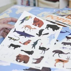 Poppik Póster Educativo De Pegatinas Animales Del Mundo 16 Poppik Póster Educativo De Pegatinas Animales Del Mundo