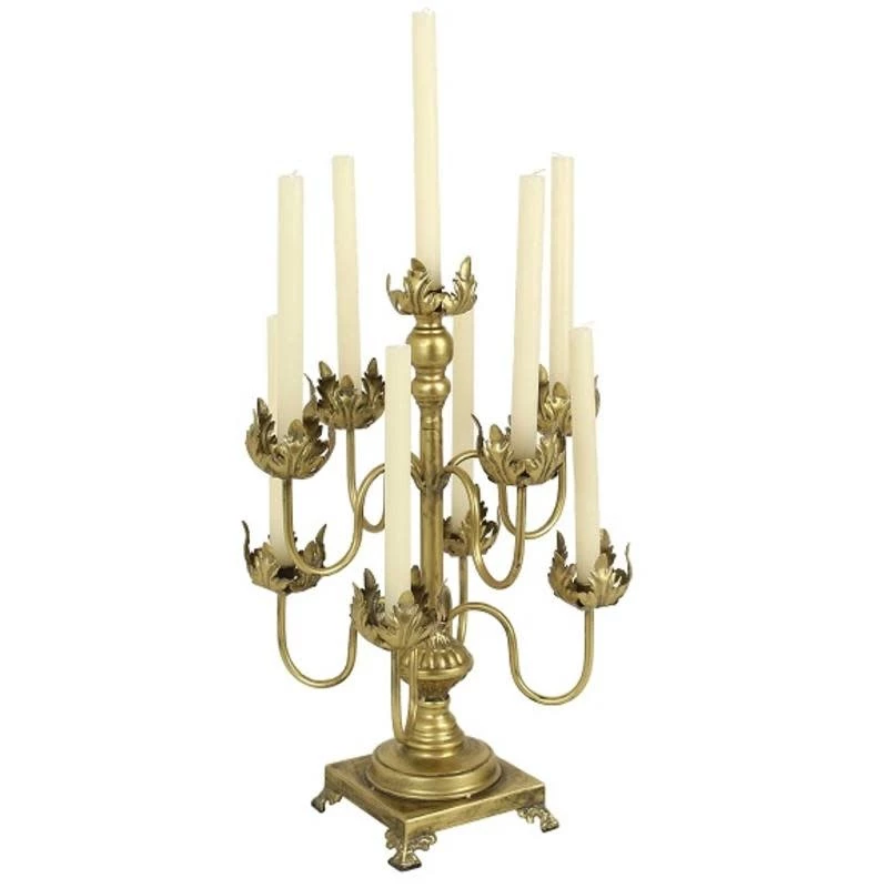 Melting Pot Amsterdam Kandelaar Metaal Goud 40.5x40.5x58cm 2 Melting Pot Amsterdam Kandelaar Metaal Goud 40.5x40.5x58cm