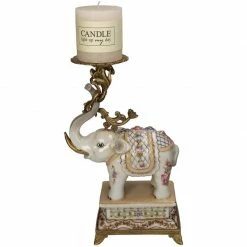 Melting Pot Amsterdam Kandelaar Olifant Fijn Aardewerk 19x10cm