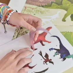 Poppik Póster Educativo De Pegatinas Dinosaurios