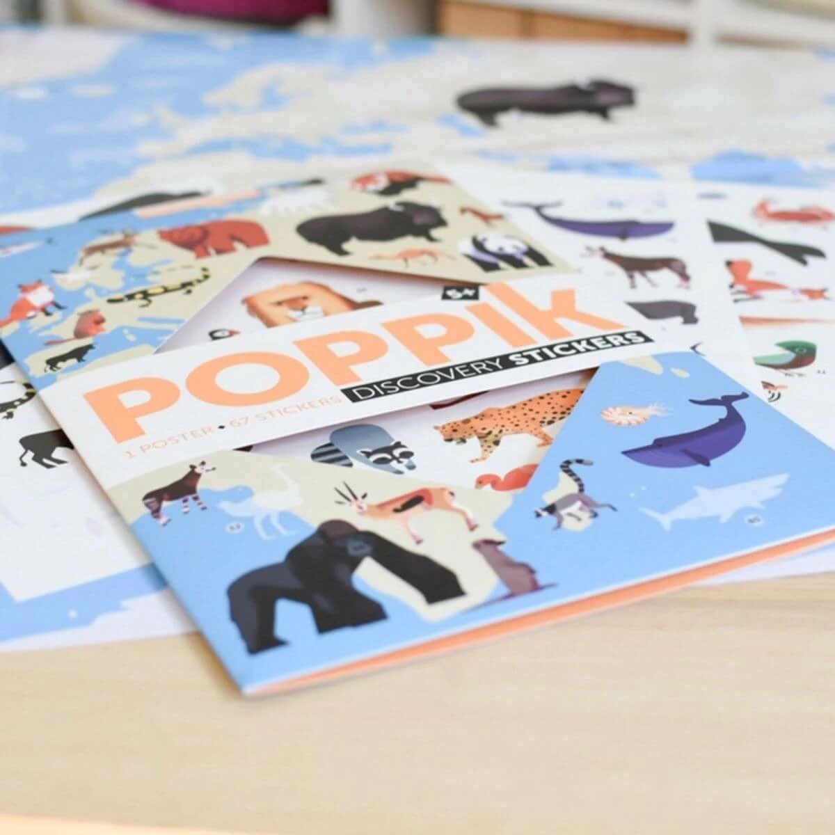 Poppik Póster Educativo De Pegatinas Animales Del Mundo 10 Poppik Póster Educativo De Pegatinas Animales Del Mundo