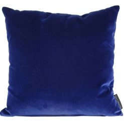 Melting Pot Amsterdam Effen Velours Kussen Night Blue 45x45