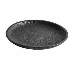 Muubs Black Mahogany Carved Plate