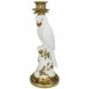 Melting Pot Amsterdam Candle Stick Bird White C 36x14x14cm