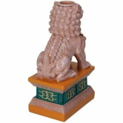 Melting Pot Amsterdam Kandelaar Leeuw in kleuren Goud en Oud Roze