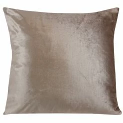 Melting Pot Amsterdam Effen Velours Kussen Taupe 45x45