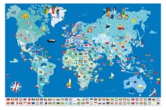 Poppik Large Flags of the World Poster