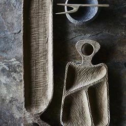 Muubs Natural Teak Roar Flute Tapas Board