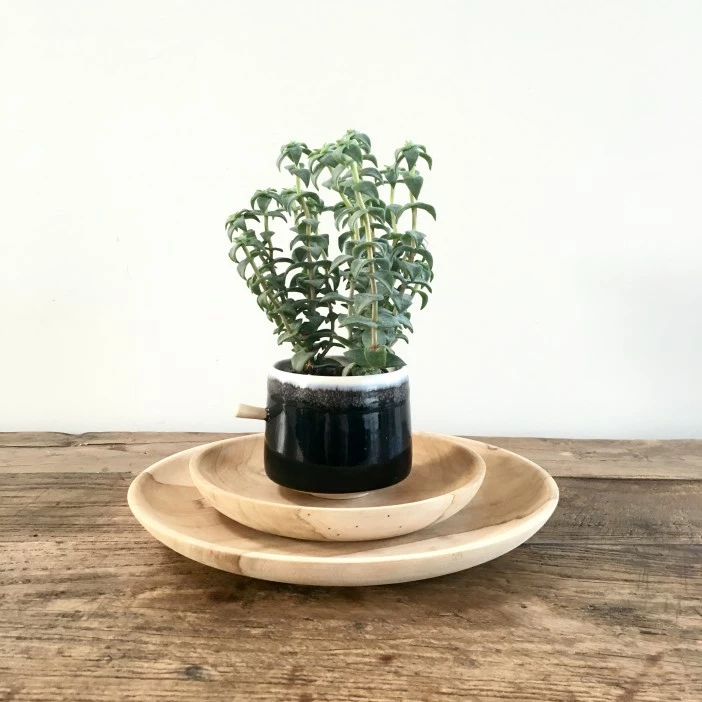 Muubs Small Astrid Teak Plate 4 Muubs Small Astrid Teak Plate