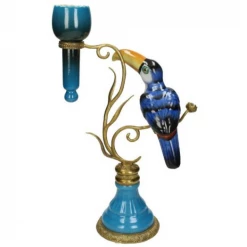 Melting Pot Amsterdam Kandelaar Met Toekan van Fijn Keramiek