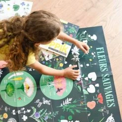 Poppik Póster educativo de Pegatinas Flores