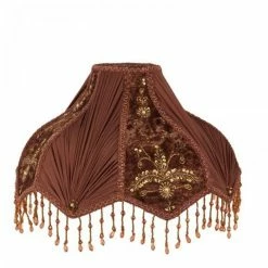 Melting Pot Amsterdam Baroque Lampenkap rond Bruin 25cm