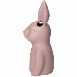 Melting Pot Amsterdam Vaasje Konijn Van Fijn Aardewerk Roze 9x9x21.5cm