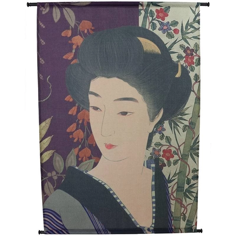 Melting Pot Amsterdam Wanddoek/Poster van Geisha ,Polyester Bordeaux 105x136cm 9989 1 Melting Pot Amsterdam Wanddoek/Poster van Geisha ,Polyester Bordeaux 105x136cm 9989