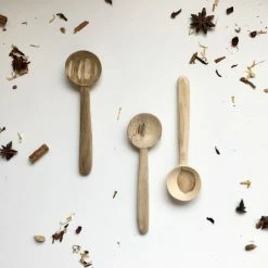 Muubs Natural Teak Round Teaspoon