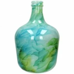 Melting Pot Amsterdam Vaas Recycled Glas Groen 27x27x42cm