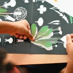 Poppik Póster educativo de Pegatinas Flores