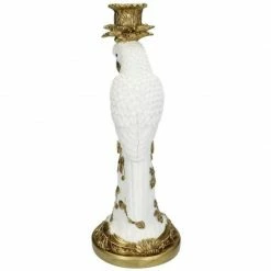 Melting Pot Amsterdam Candle Stick Bird White C 36x14x14cm