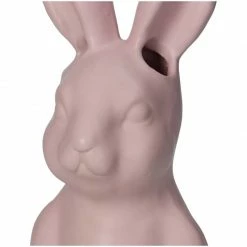 Melting Pot Amsterdam Vaasje Paashaas Van Fijn Aardewerk Roze 9x9x21.5cm